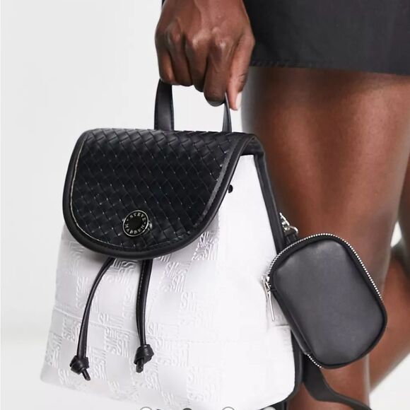 Steve Madden BSaraa Woven Logo Backpack main image 6